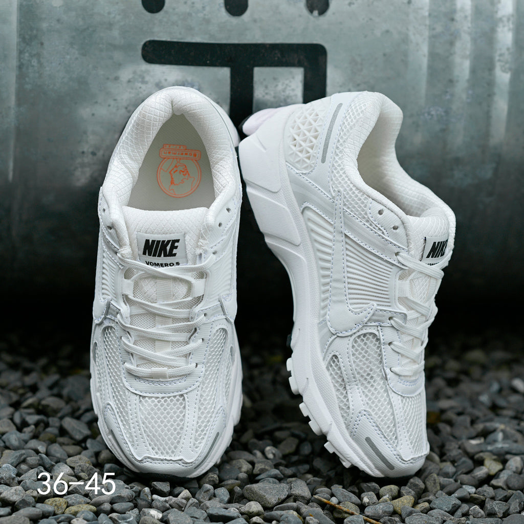 Nike Air Zoom Vomero 5 Running Sneakers in White - product image from the listing.