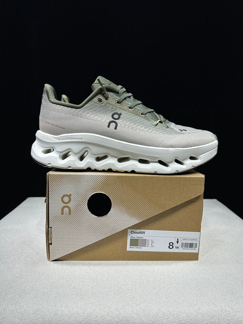 Olive and Desert On Cloudtilt Sneakers - product image from the listing.