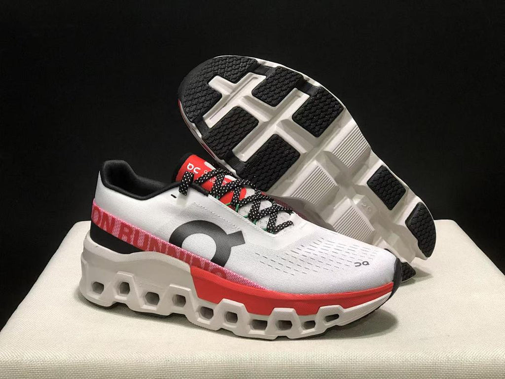 On Cloudmonster 2 PAF White Rose Sneakers for Running - product image from the listing.