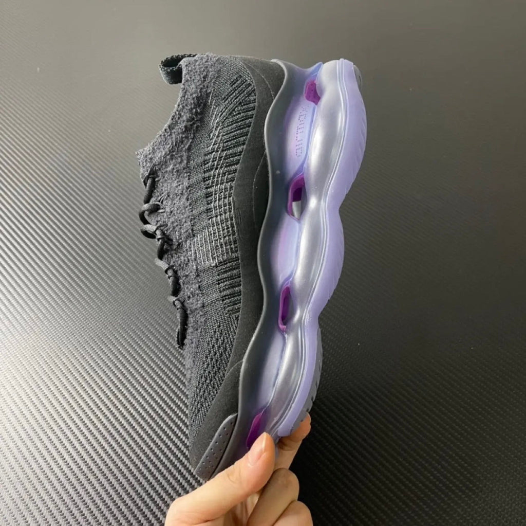 Nike Air Max Scorpion Sneakers in Black Purple DR0888-001 - product image from the listing.