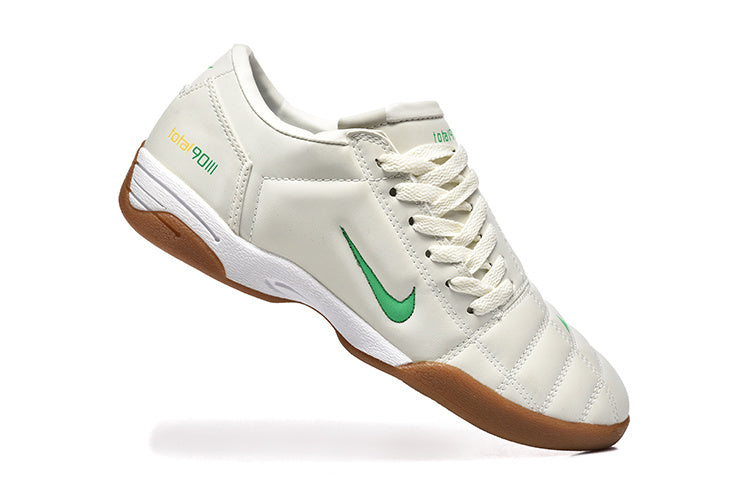 Nike Total 90 Indoor Soccer Shoes in Cream Green Gum - product image from the listing.