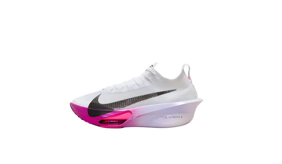Nike Alphafly 3 White and Pink Running Footwear - product image from the listing.