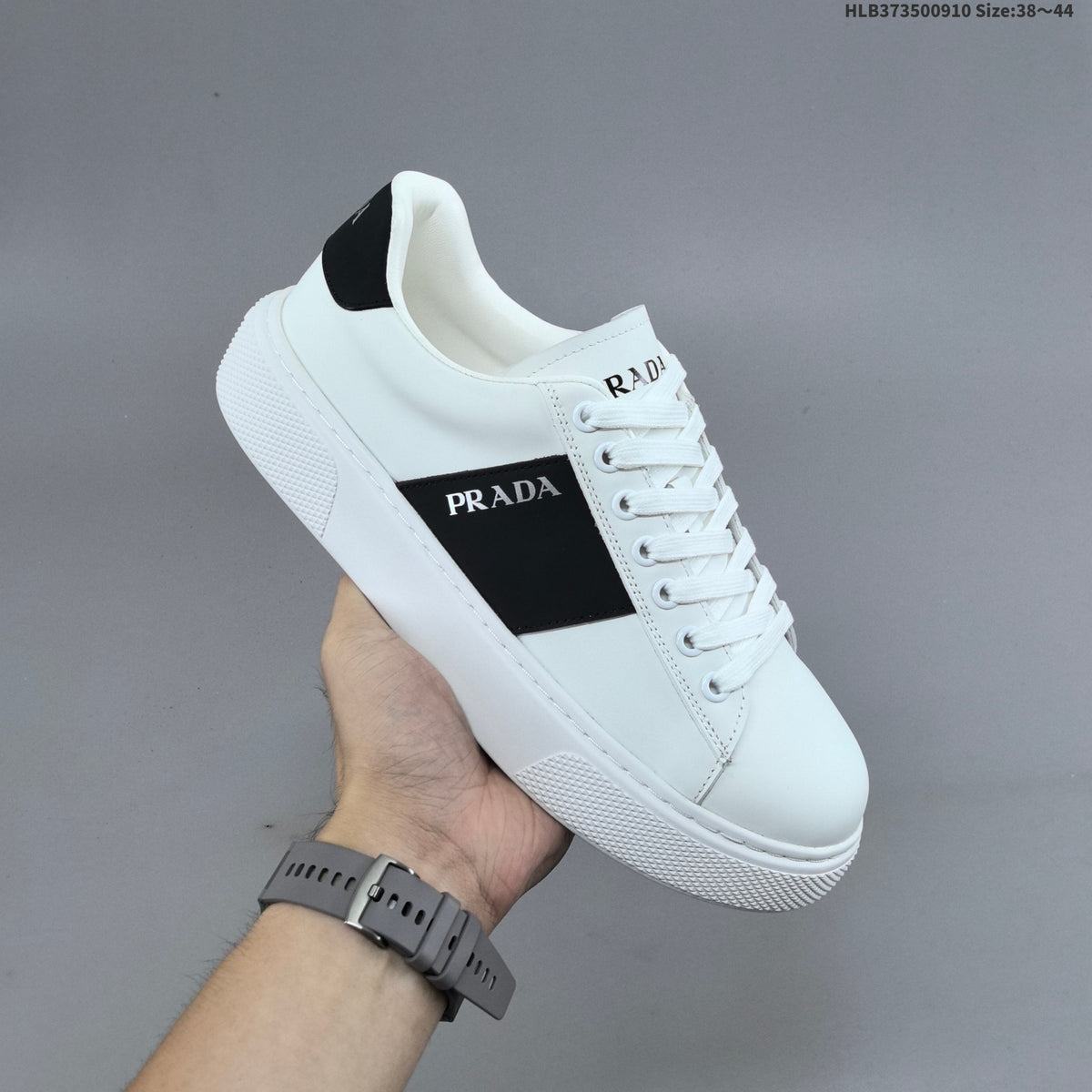 Men's Prada Cloudbust Thunder Low-Top Sneakers, White - product image from the listing.