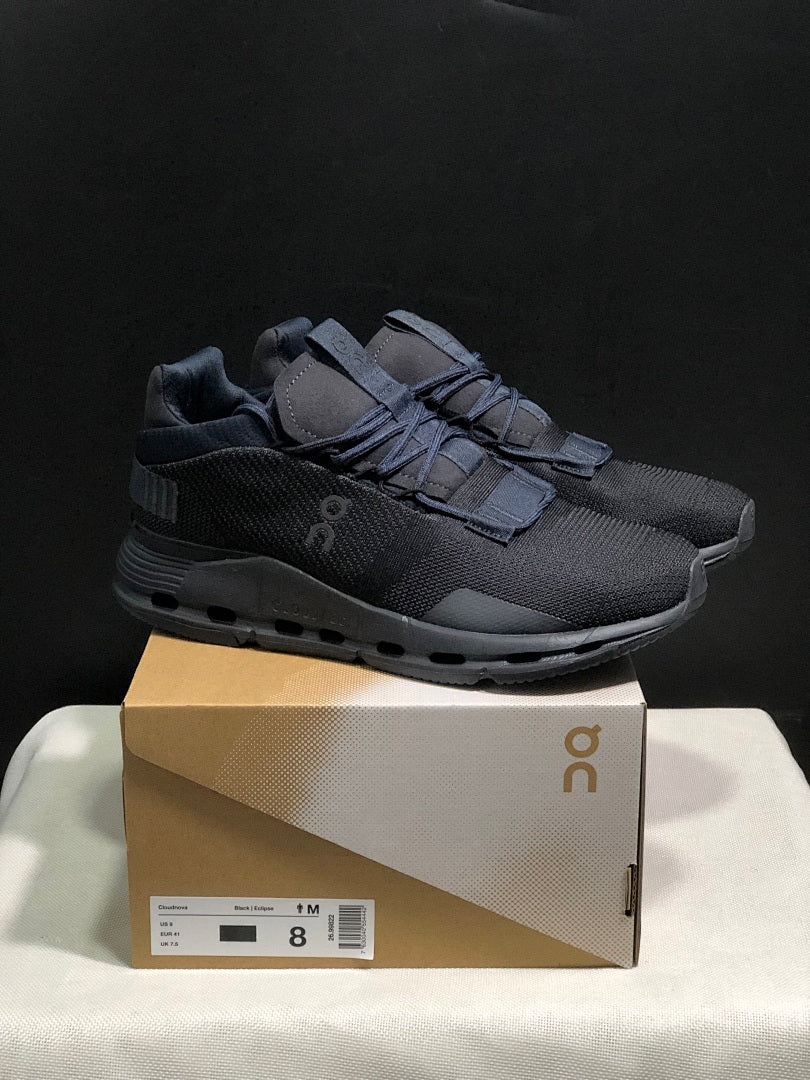 On Cloudnova 1 Trainers Black Eclipse - product image from the listing.