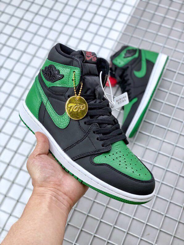 Air Jordan 1 Pine High-Top Sneakers in Green - product image from the listing.