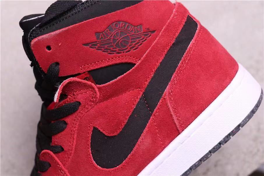 Air Jordan 1 Crater High-Top Sneakers in Red Red Black CT0978-600 - product image from the listing.