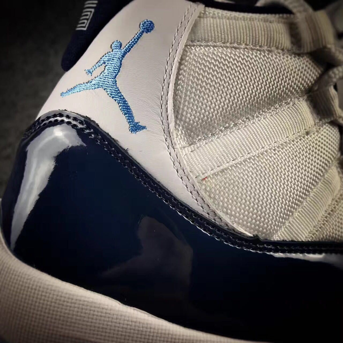 Jordan 11 Georgetown High-Top Sneakers in Navy - product image from the listing.