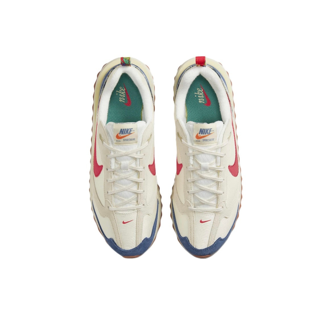 Nike Air Max Dawn DV1487-162 Sneakers, in Sail Red Blue - product image from the listing.