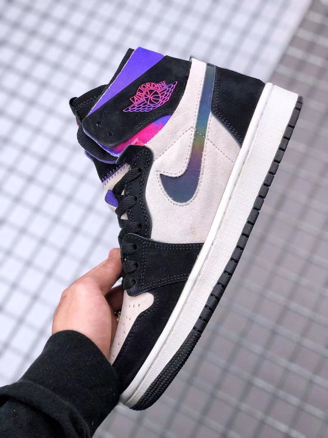Air Jordan 1 Zoom CMFT PSG Black White Sneakers - product image from the listing.