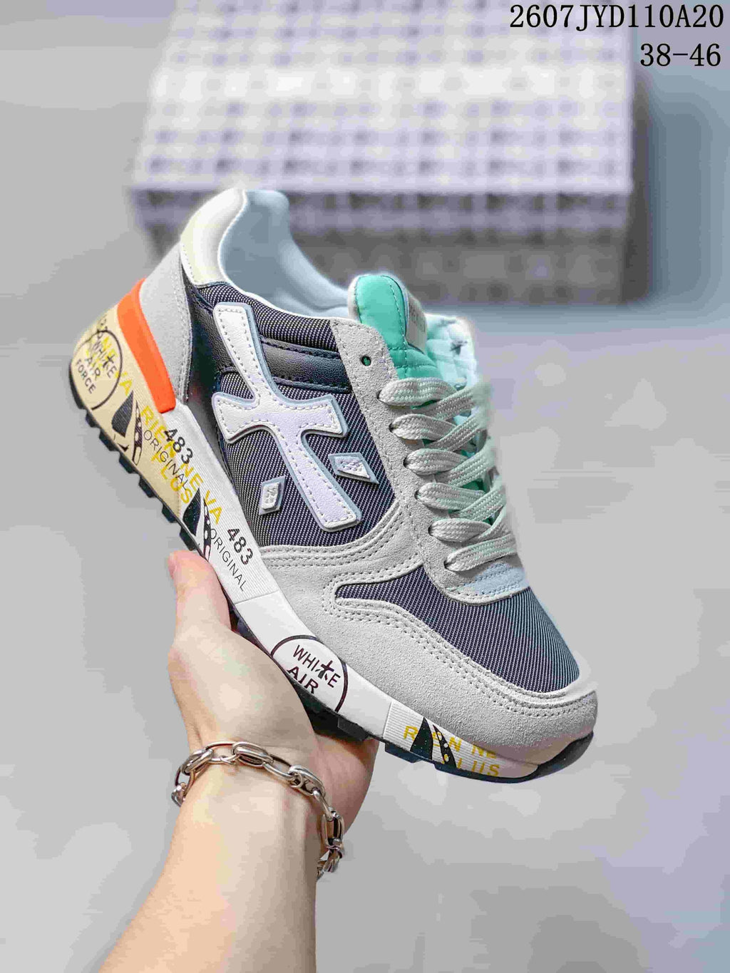 Men's Premiata 2607TYD110A20 Sneakers Grey Multicolor - product image from the listing.