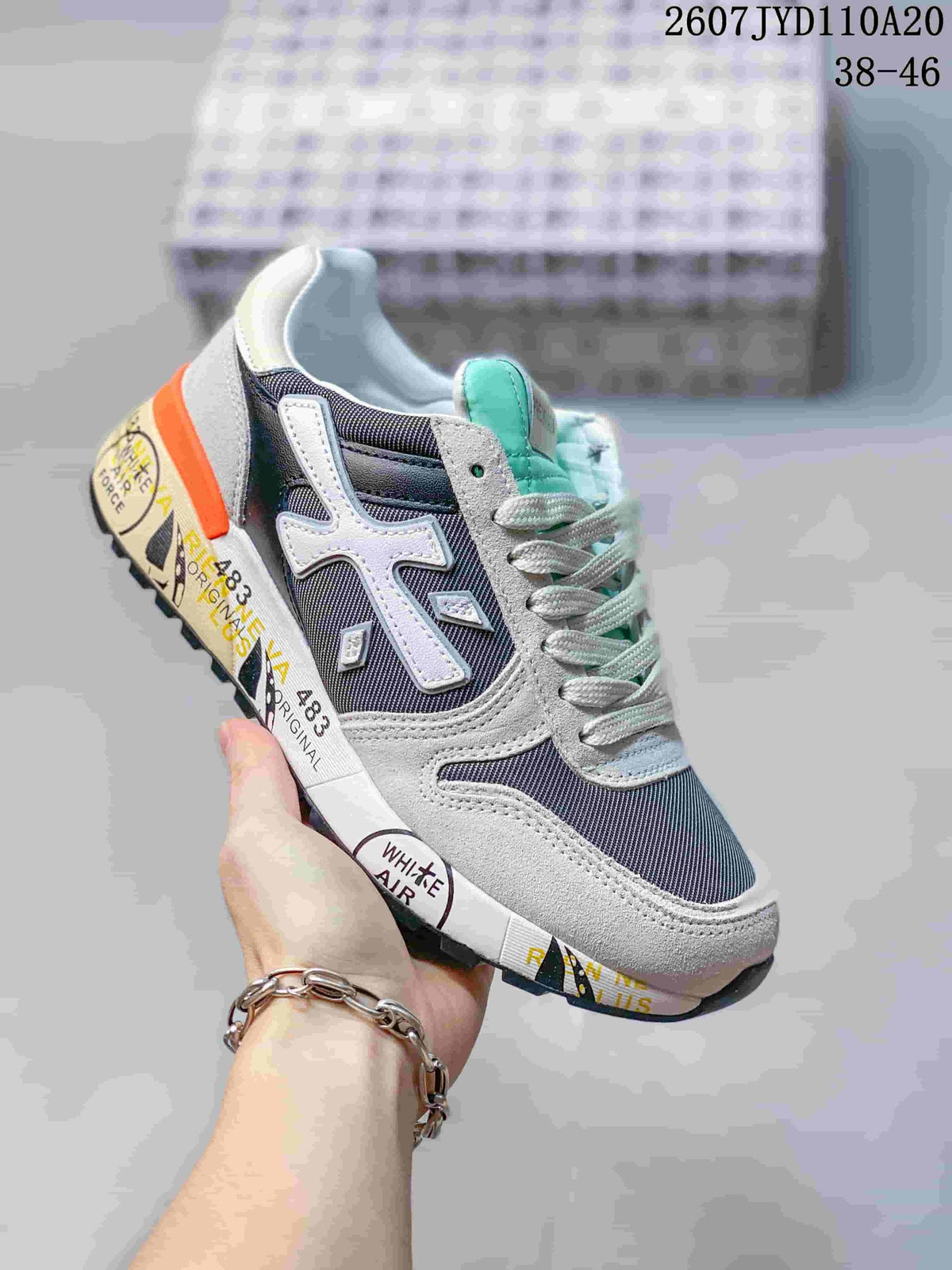 Men's Premiata 2607TYD110A20 Sneakers Grey Multicolor - product image from the listing.