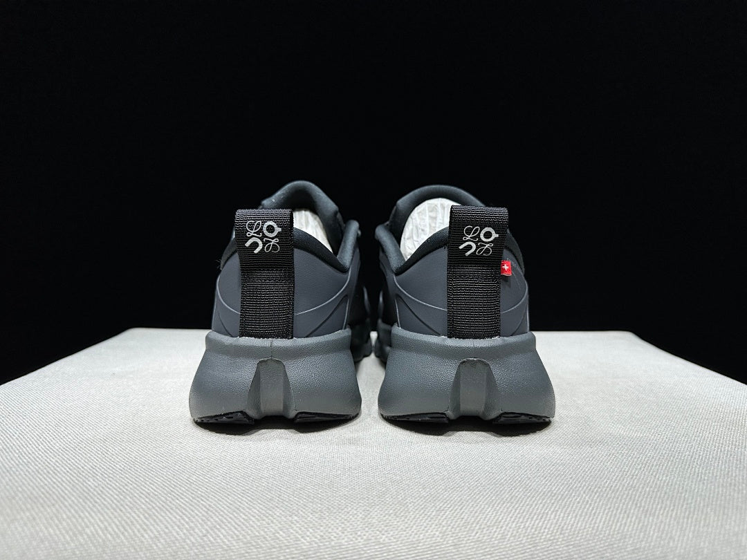 On x Loewe Cloudventure 3.0 Sneakers, in Black and Grey - product image from the listing.