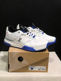 On The Roger Clubhouse Pro Sneakers in White Blue - product image from the listing.