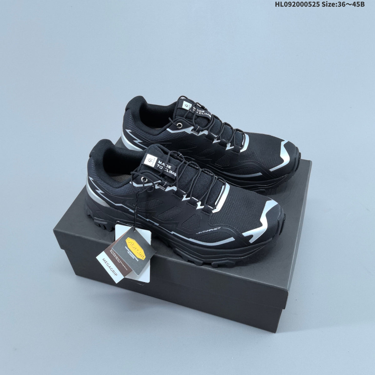 KAILAS Expedition Low-Cut Hiking Shoes, in Black - product image from the listing.