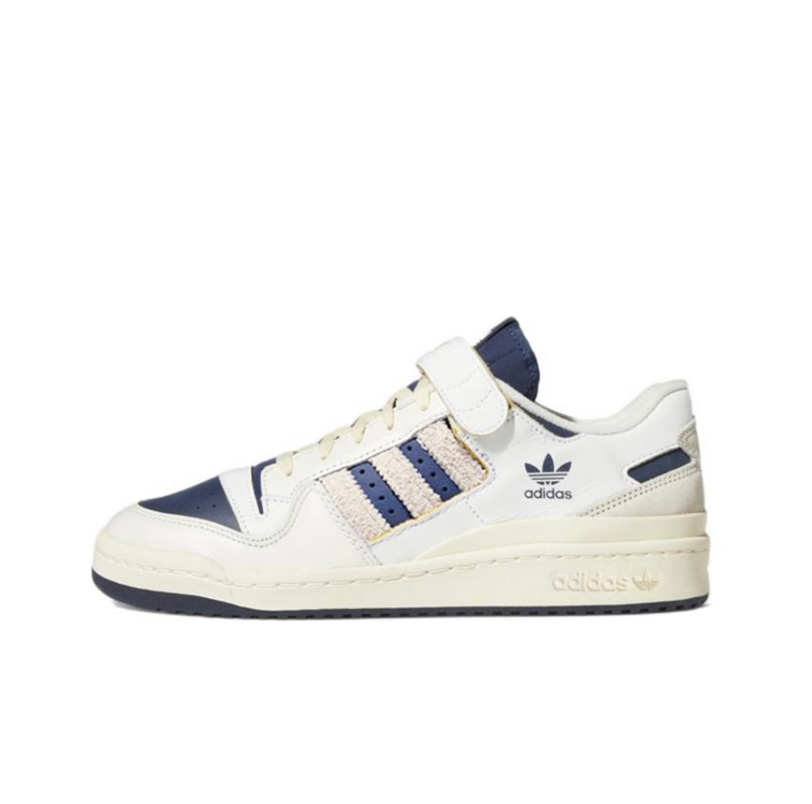 adidas Originals Forum 84 Low Sneakers in White Navy GZ6427 - product image from the listing.