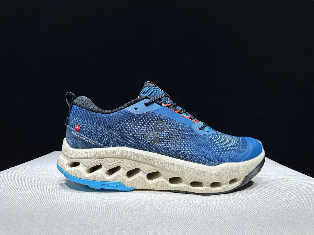 On Cloudsurfer Trail 2 Trail Running Shoes in Blue - product image from the listing.