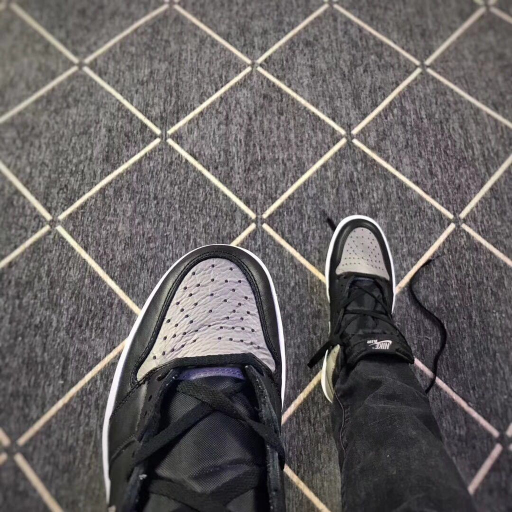 Air Jordan 1 High Shadow Sneakers in Black and Grey - product image from the listing.