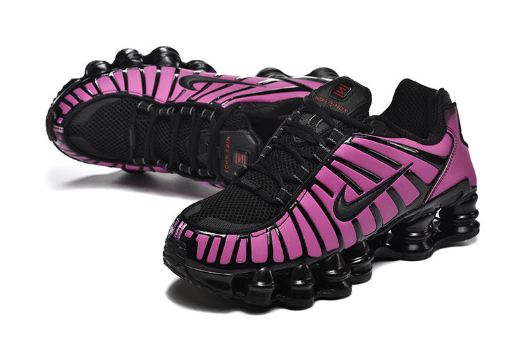 Black and Pink Nike Shox TL Sneakers - product image from the listing.