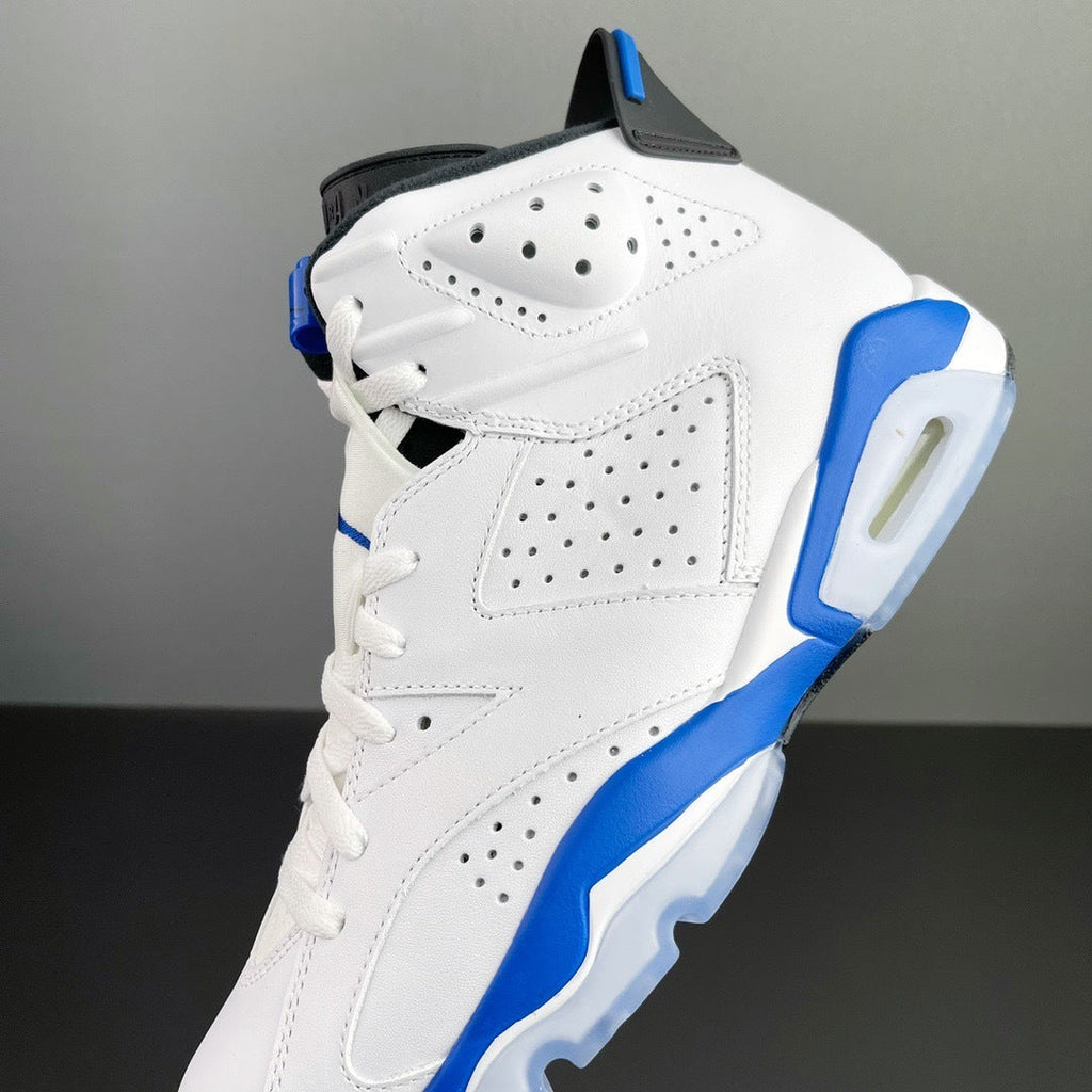 Air Jordan 6 Retro Sport Blue High-Top Sneakers - product image from the listing.