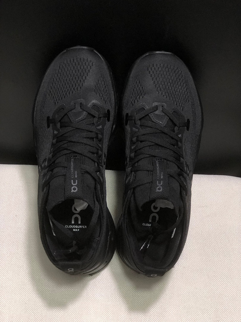 On Cloudsurfer Max Running Sneakers in Black - product image from the listing.