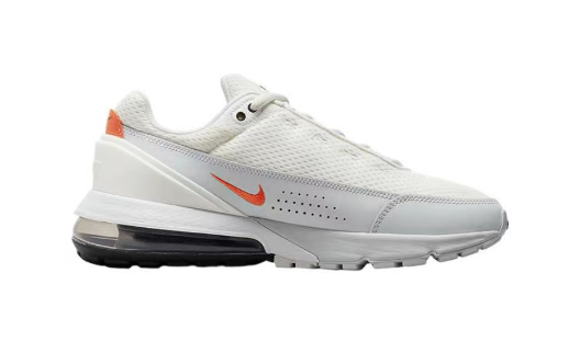 White and Orange Nike Air Max 270-Style Sneakers - product image from the listing.