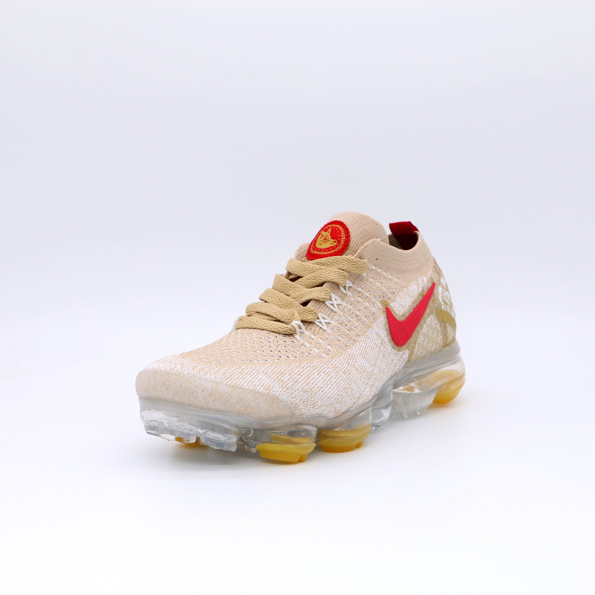 Nike Air VaporMax 2019 Lunar New Year Sneakers in Beige Gold BQ7037-0019 - product image from the listing.