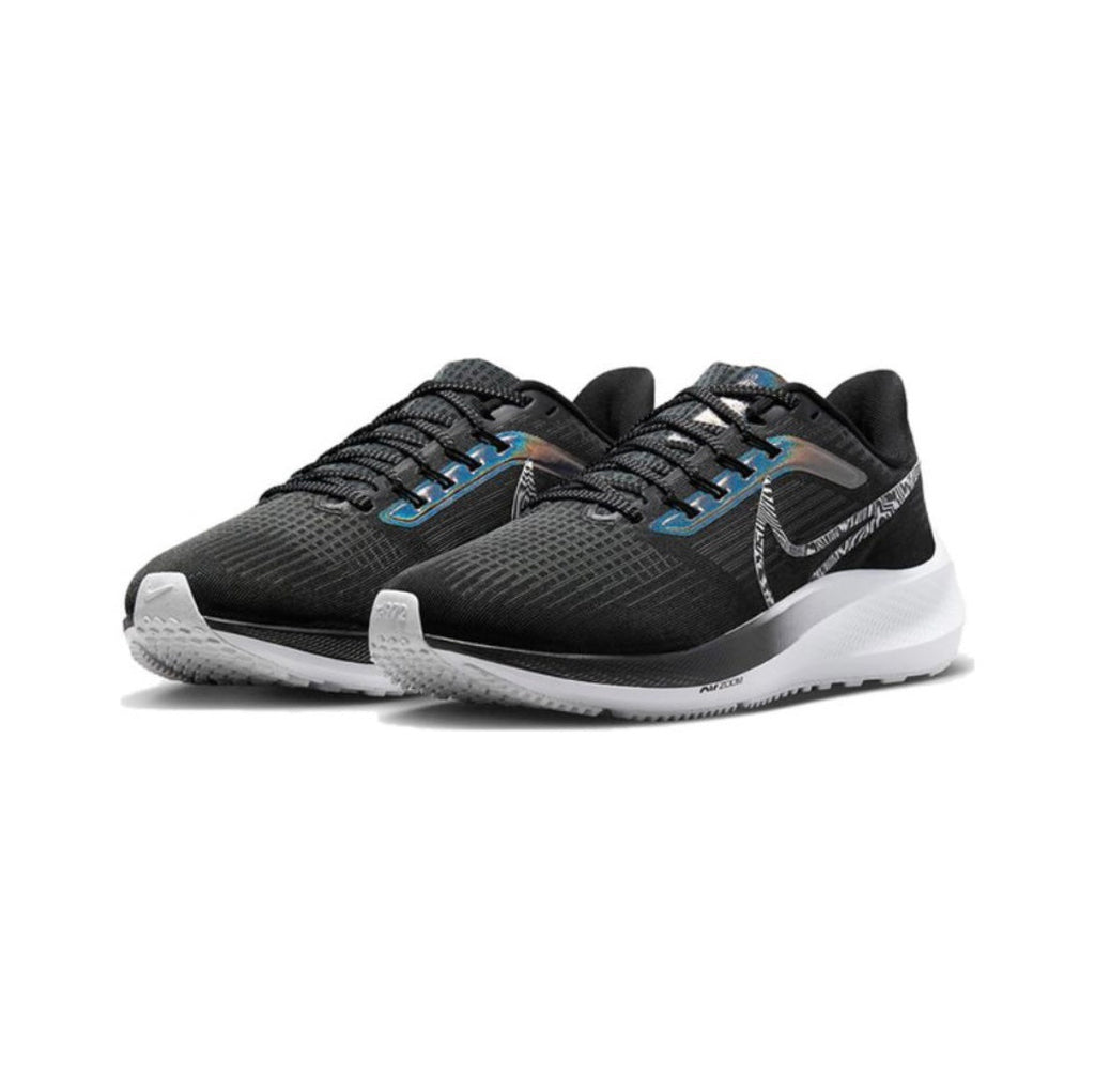 Nike Air Zoom Pegasus 39 Running Shoes in Black Silver DR9619-001 - product image from the listing.