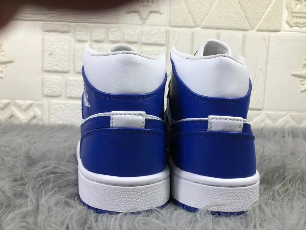 Jordan Air Mid A-J-1 Kentucky White Blue B62-104 Trainers - product image from the listing.