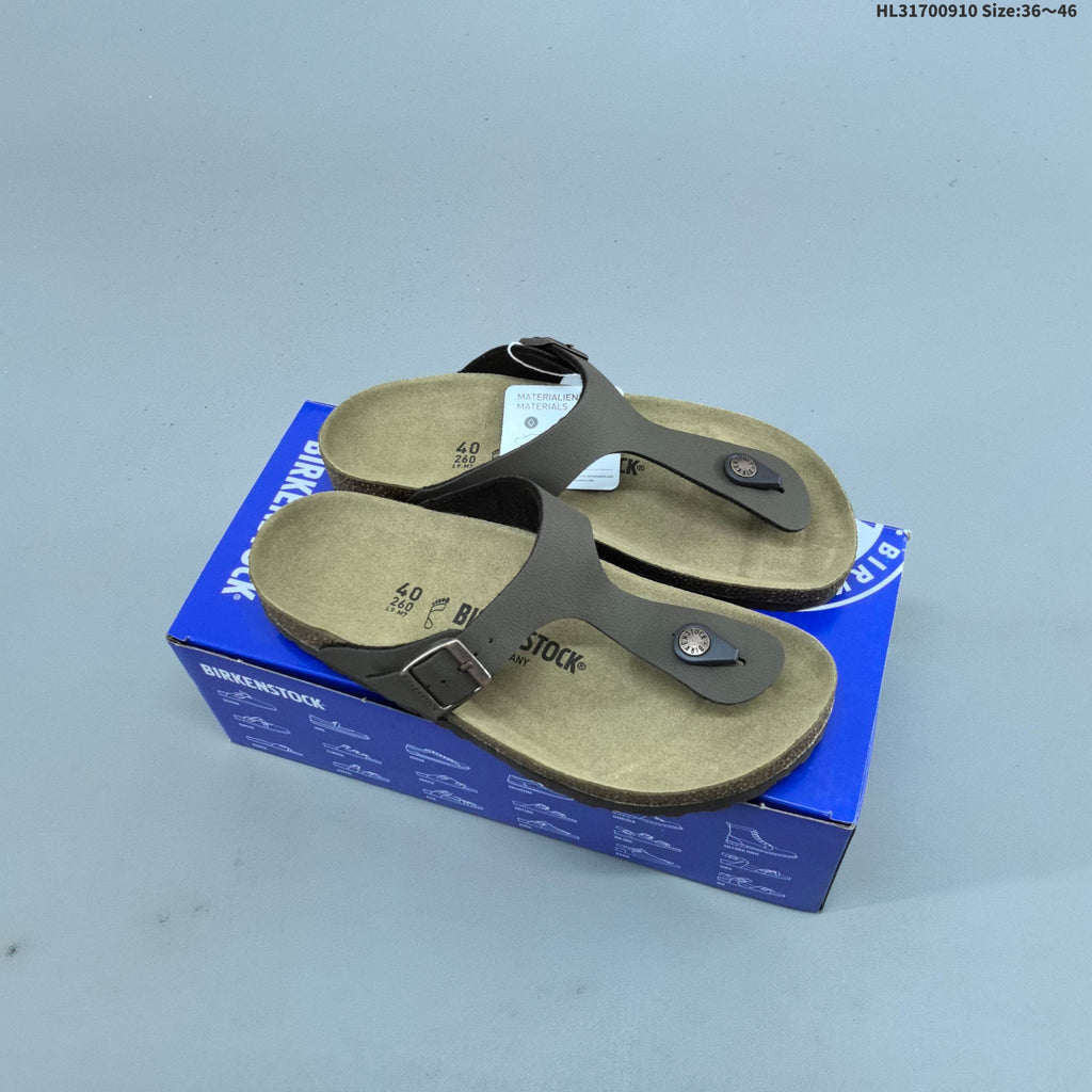 Gizeh-Style Toe-Post Sandals, Neutral Footbed by Birkenstock - product image from the listing.