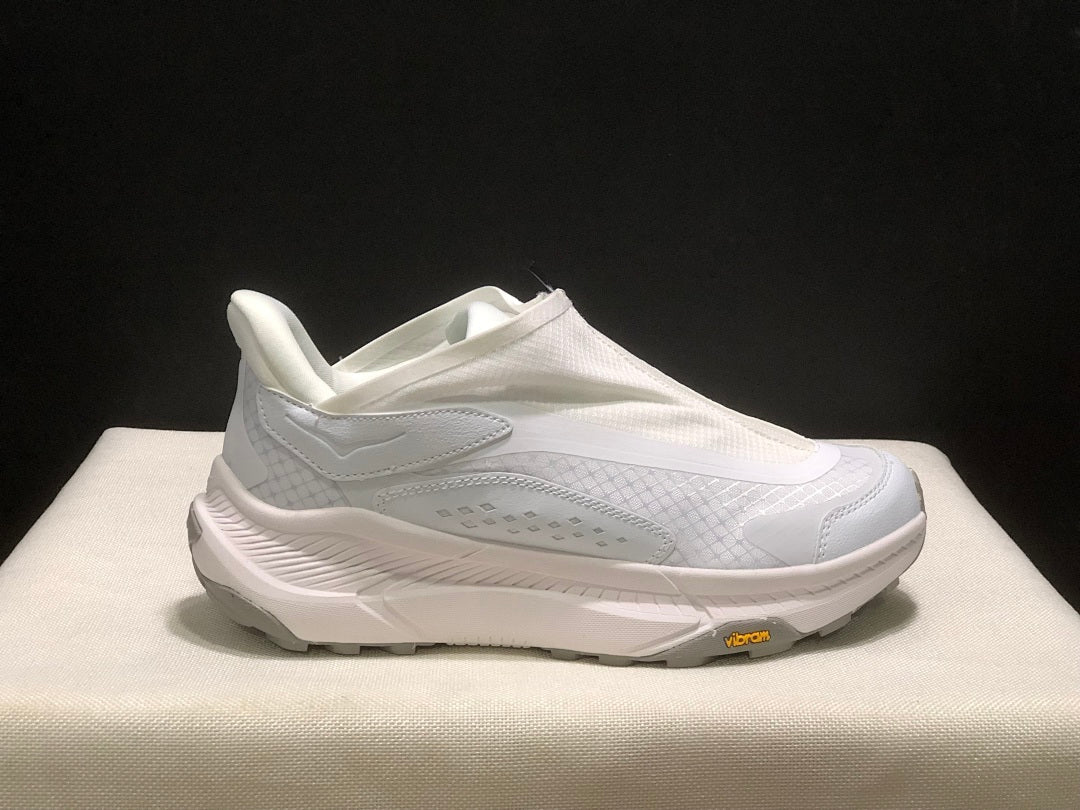White HOKA Project Transport Zip Sneakers - product image from the listing.