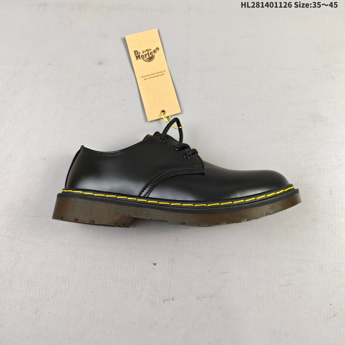Dr. Martens 1460 Smooth Black Platform Lace-Up Footwear - product image from the listing.