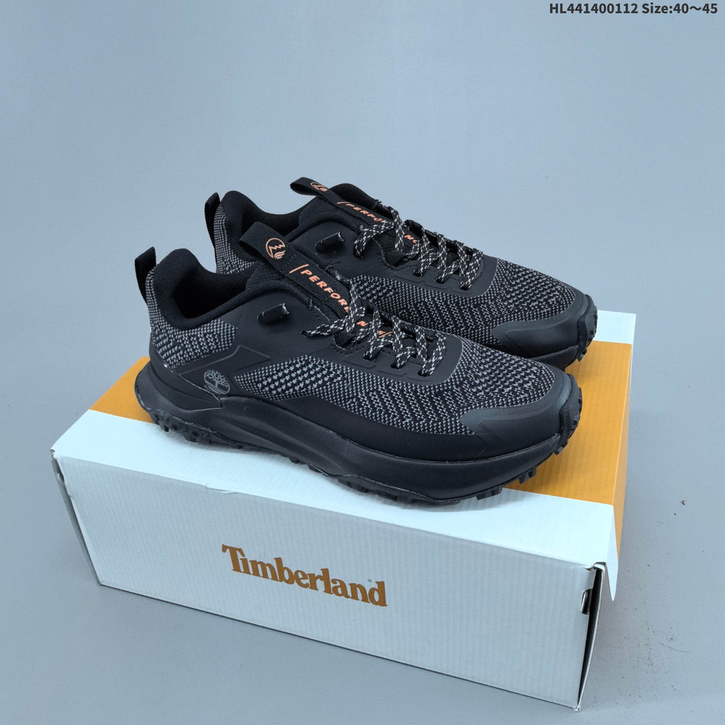 Timberland Trail Trainers in Gray with Orange Accents - product image from the listing.