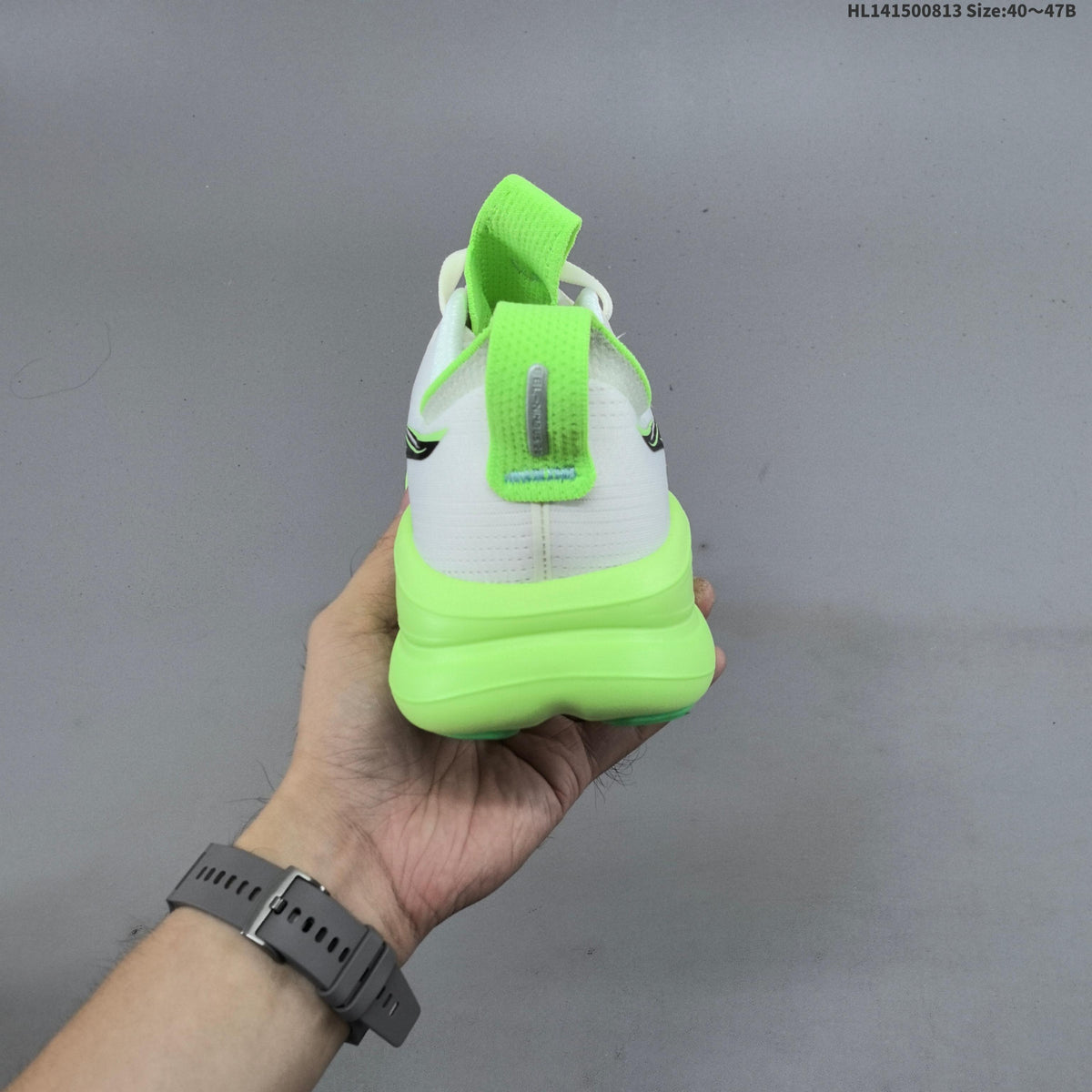 ASICS Gel-Nimbus 28 Running Shoes White Neon in Green - product image from the listing.