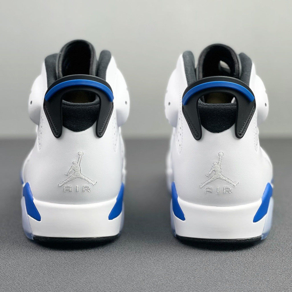 Air Jordan 6 Retro Sport Blue High-Top Sneakers - product image from the listing.