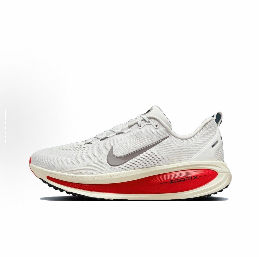 Nike Vomero 18 Running Shoes in White Red HM6803-001 - product image from the listing.