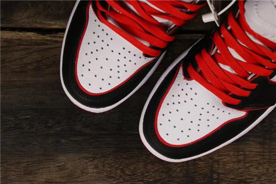 Air Jordan 1 Retro High OG Sneakers in Black Red White - product image from the listing.