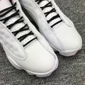 Air Jordan 13 High-Top Sneakers in White and Red - product image from the listing.