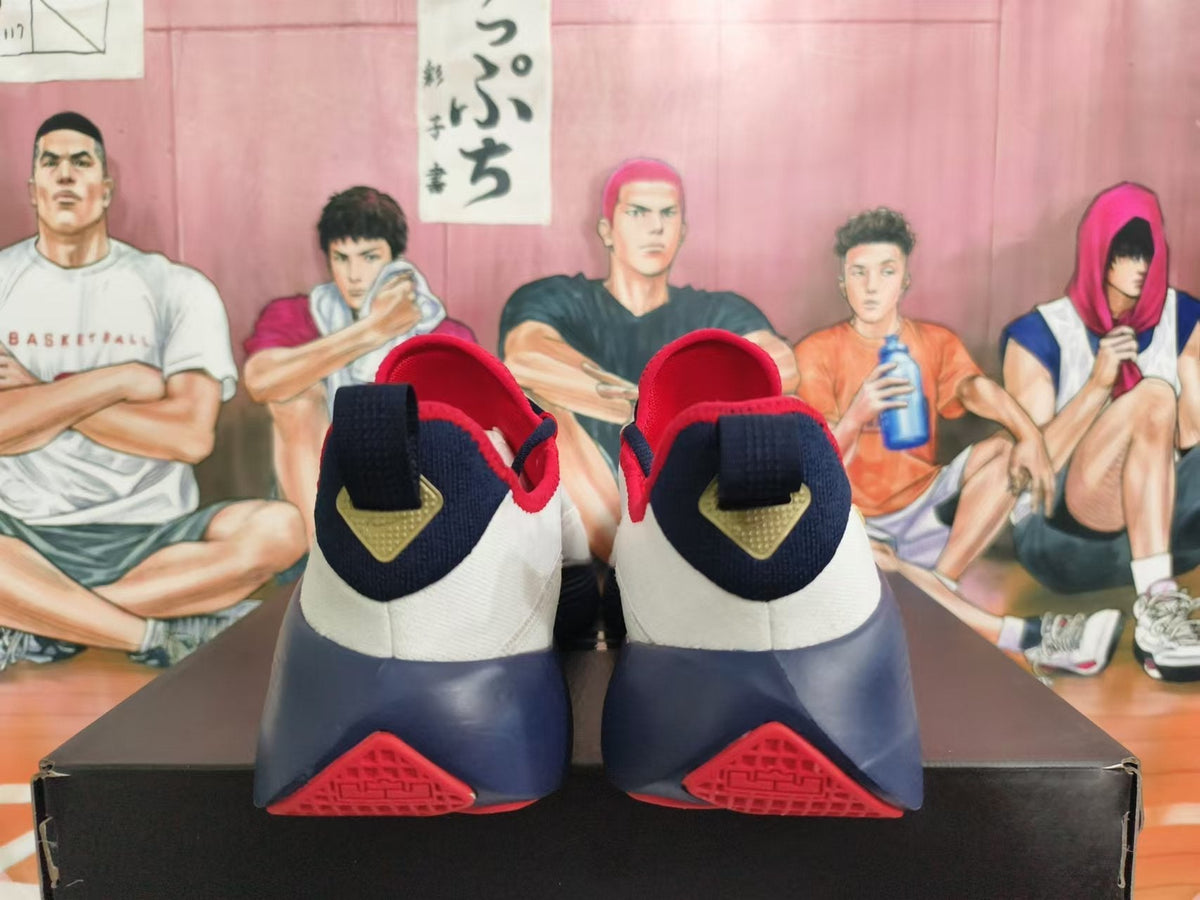 Nike Basketball Shoes, USA Team Colorway, in White Navy Red - product image from the listing.