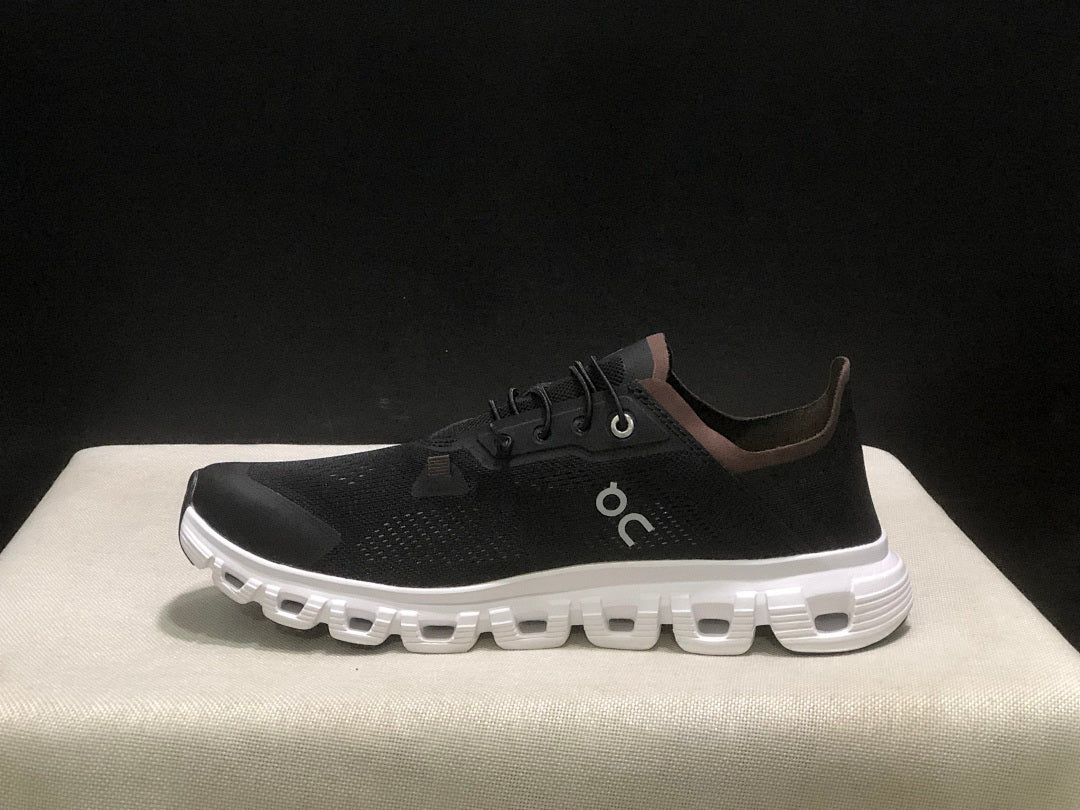 Black and Brown On Cloud 6 Coast Sneakers - product image from the listing.