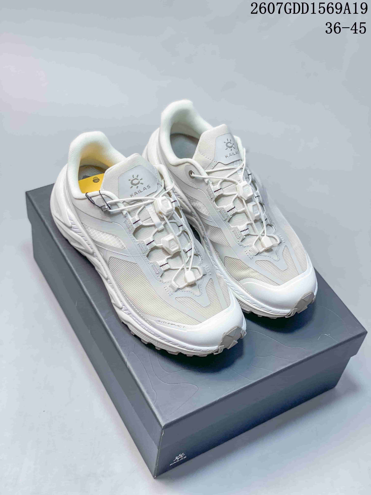 KAILAS Shanxing 3 Trail Running Sneakers in White - product image from the listing.