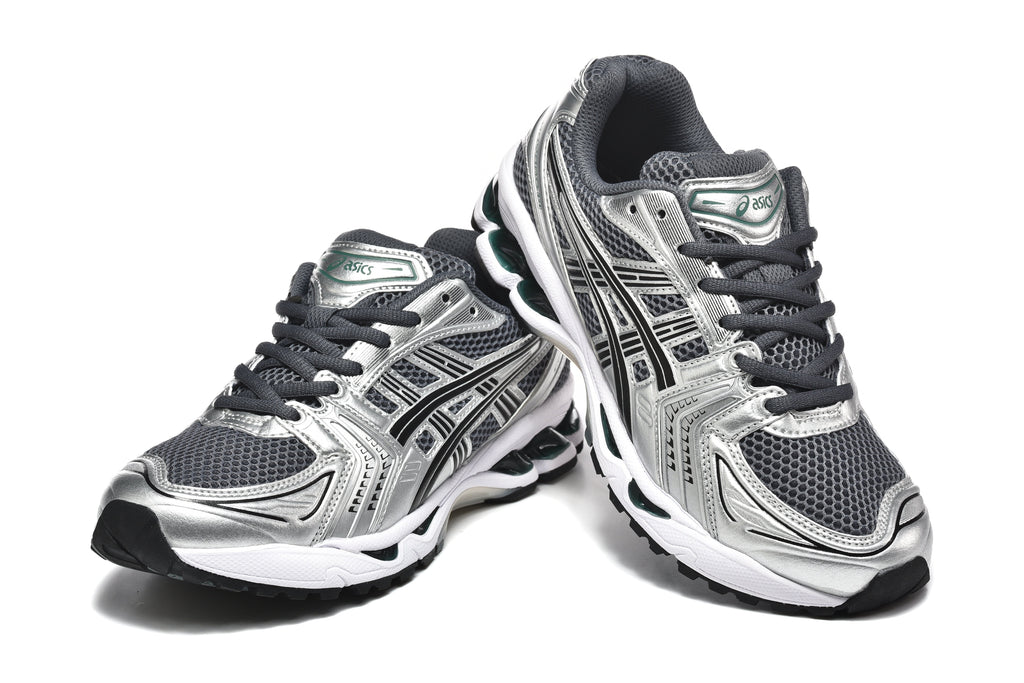 ASICS Gel-Kayano 14 Sneakers in Silver Black - product image from the listing.