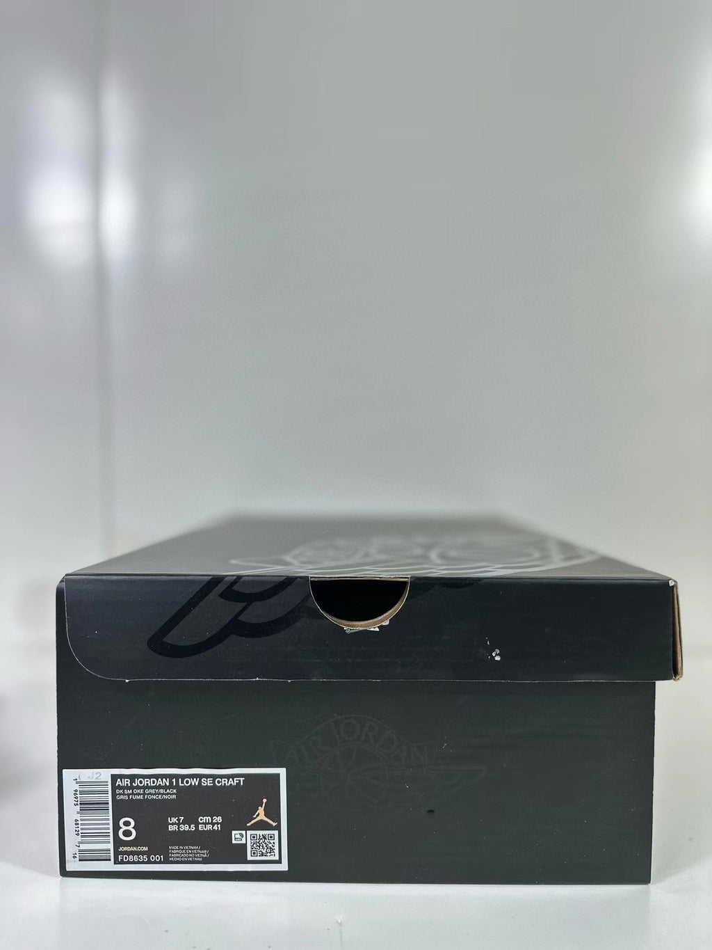 Air Jordan 1 Low SE Craft Black Grey FD8635-001 - product image from the listing.