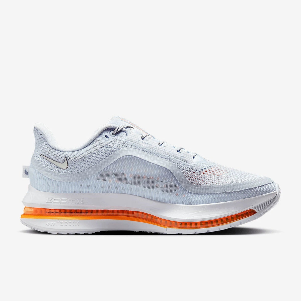 Nike Pegasus Premium Running Shoes in White and Orange HQ2592-002 - product image from the listing.