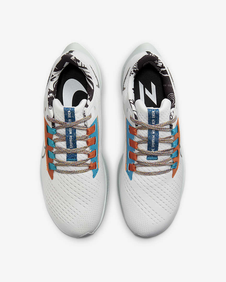 Nike Air Zoom Pegasus 38 Running Shoes in White DC4520-100 - product image from the listing.