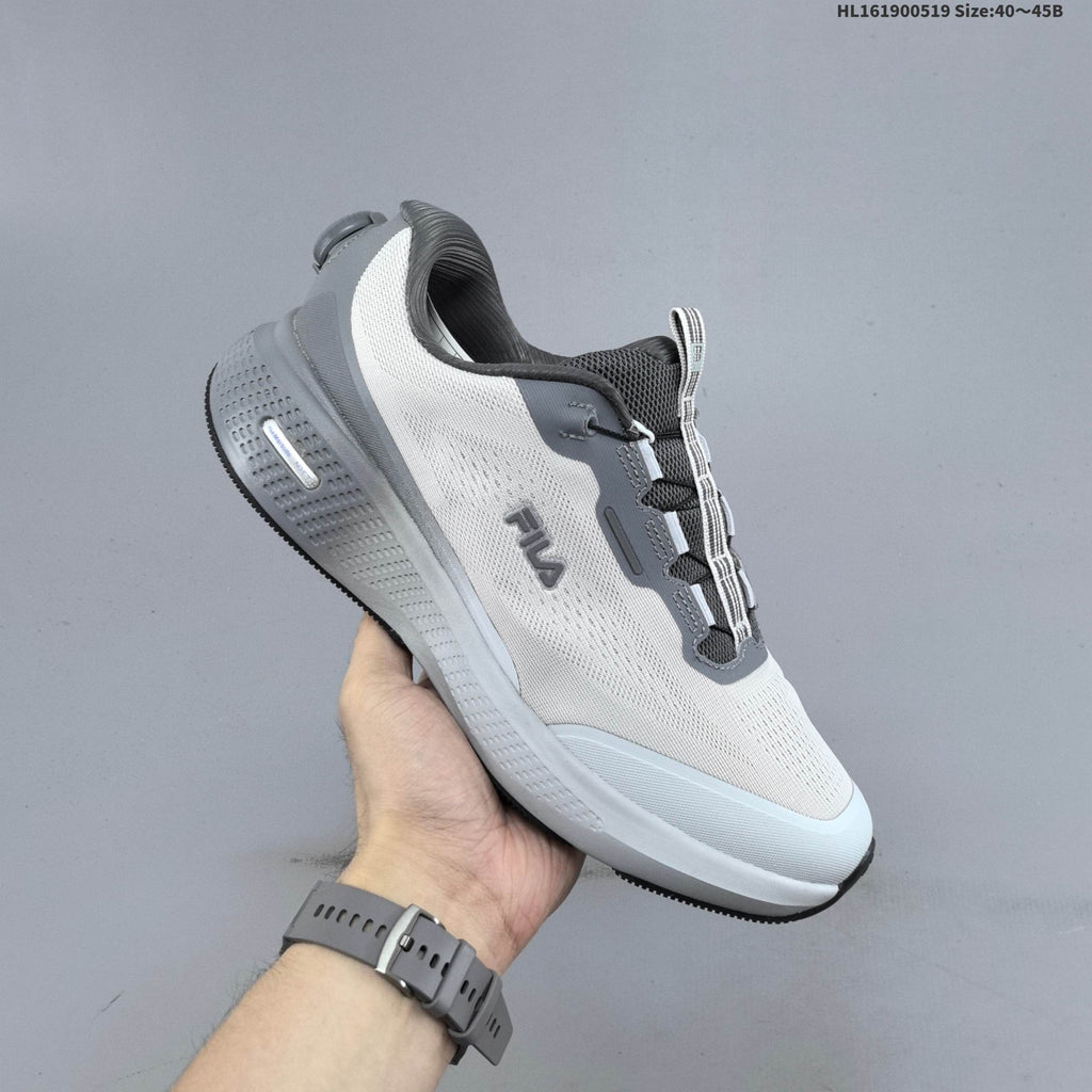 Men's FILA BOA NUVOLE RUN 3+ Running Shoes, Grey - product image from the listing.