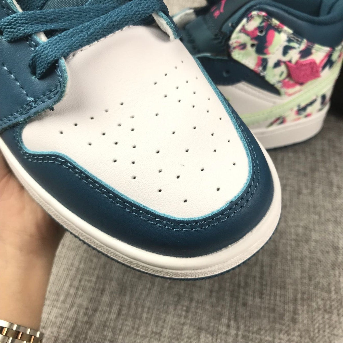 Air Jordan 1 Mid Hawaii High-Top Sneakers in Multicolor - product image from the listing.