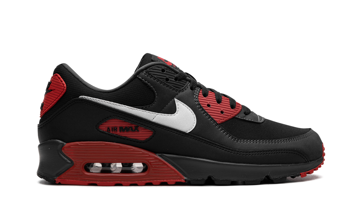 "Black / Red" Air Max 90 FB9658 001 - product image from the listing.
