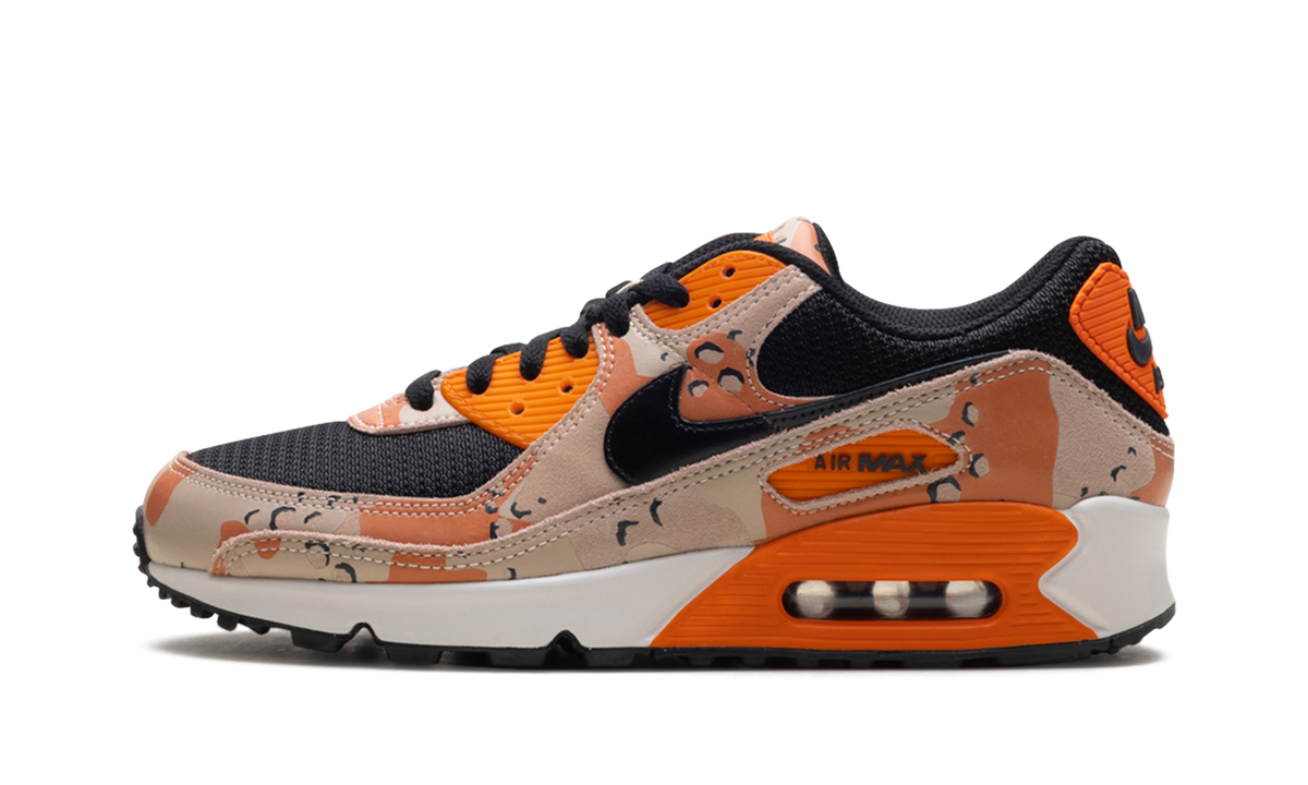 "Bio Beige / Safety Orange / Phantom / Black" Air Max 90 Premium IF1721 201 - product image from the listing.
