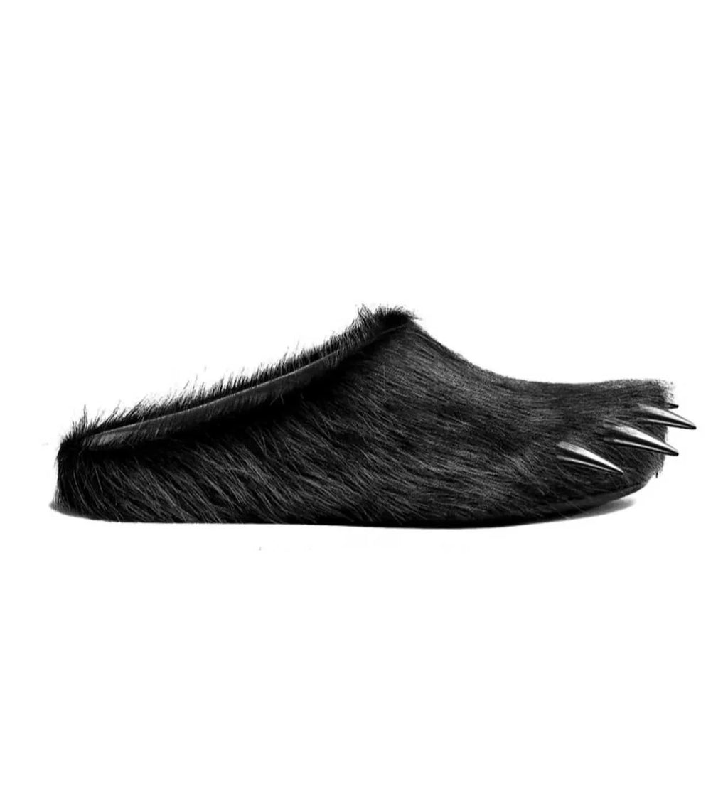 Bravest Bear Claw Mules in Black - product image from the listing.