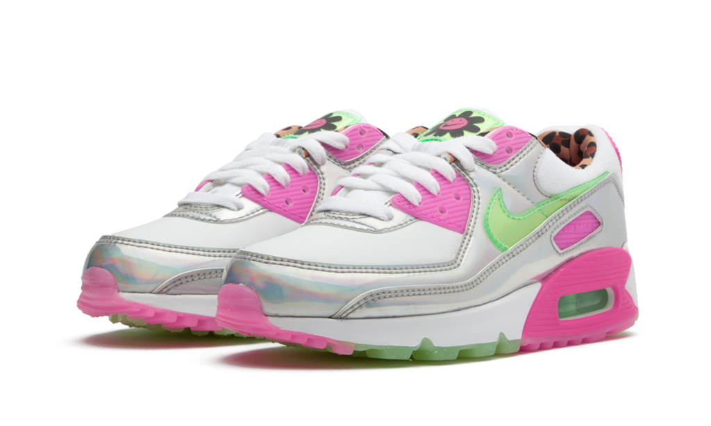 Women's AIR MAX 90 LX "Iridescent Leopard" CQ2559 100 - product image from the listing.